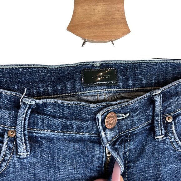 Mother The Rascal Low Rise Stretch Straight Jeans Here Kitty, Kitty Size 28 - Picture 3 of 10